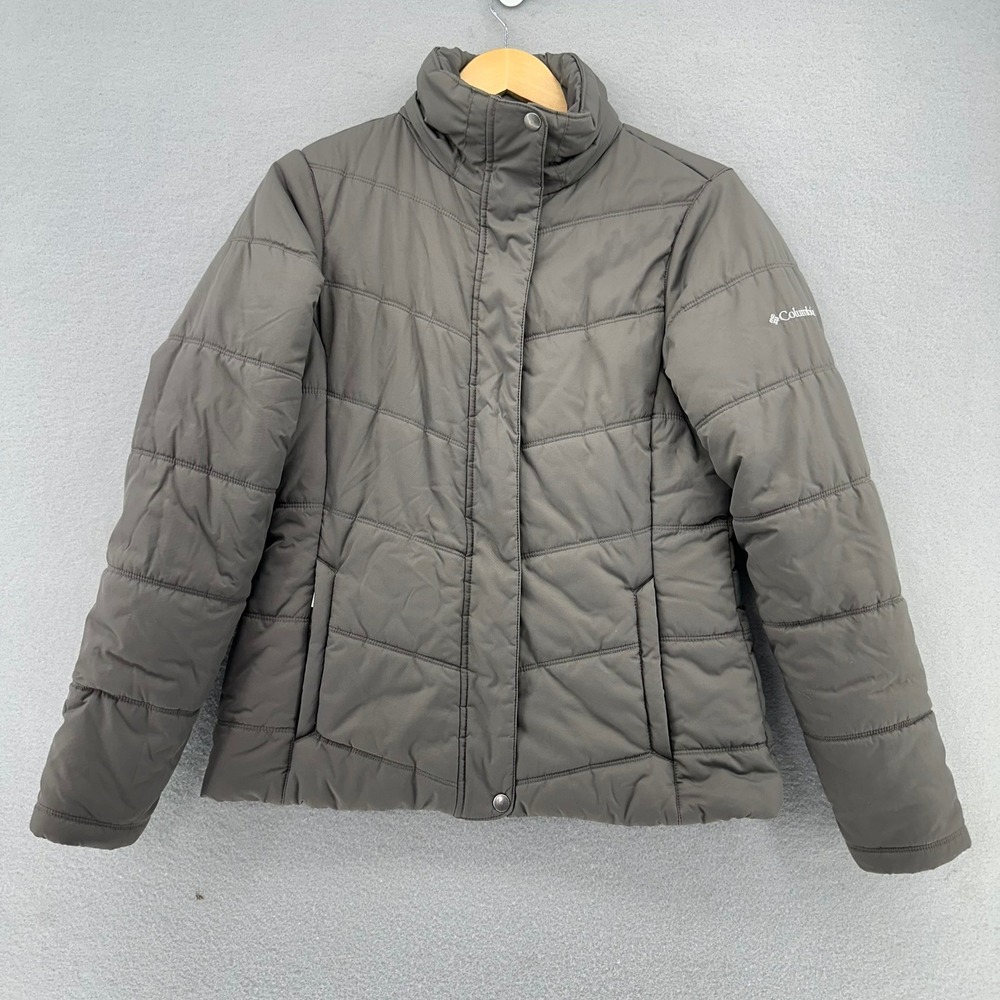 Columbia Simply Snowy Coat Gray Insulted Jacket Style 1673981 SZ M Winter
